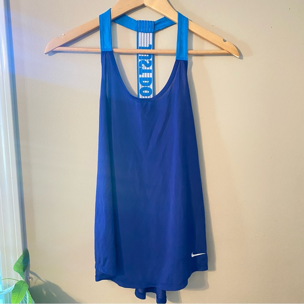 NIKE | Dri-fit blue workout tank